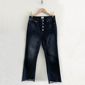 J. Crew Billie Demi Boot Crop Jeans in Faded Black